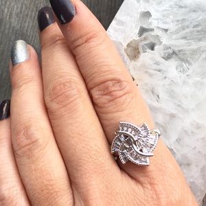 Multi Layer White Sapphire Rings